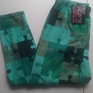 Legging Army Puzzle Piece Leggings One Size 3-14